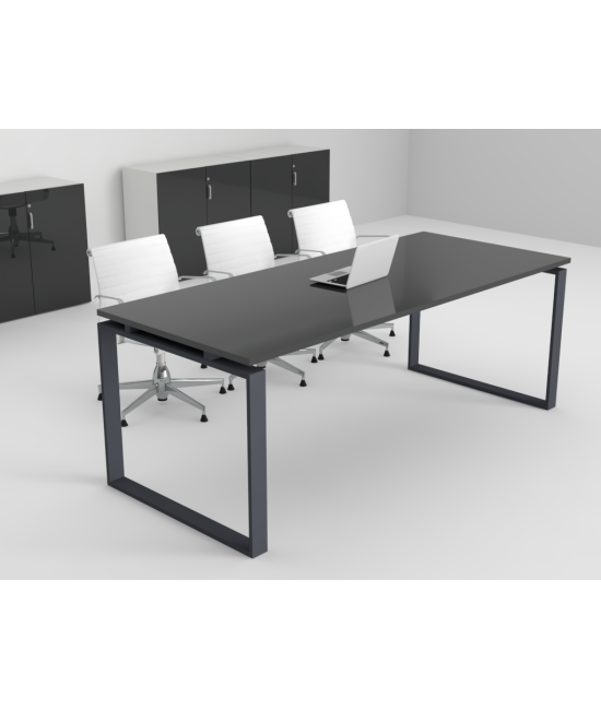 Mesa de reuniones Ofimeet Modern DL con efecto brillo para oficina
