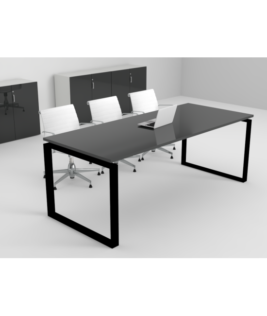 Mesa de reuniones Ofimeet Modern DL con efecto brillo para oficina