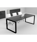 Mesa de reuniones Ofimeet Modern DL con efecto brillo para oficina