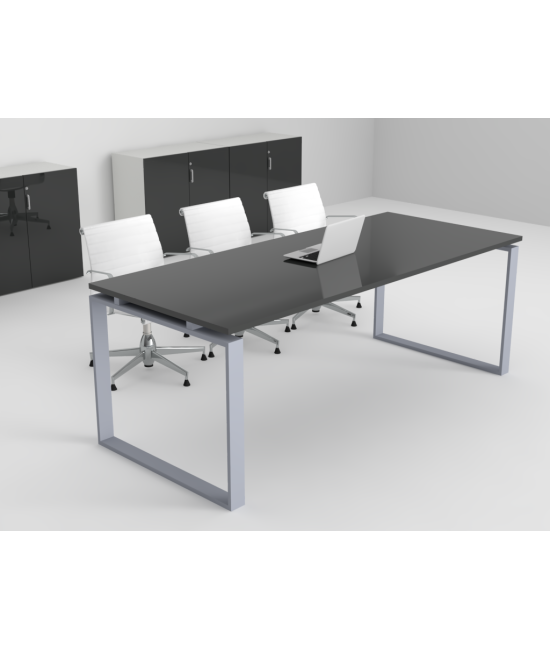 Mesa de reuniones Ofimeet Modern DL con efecto brillo para oficina
