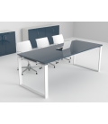 Mesa de reuniones Ofimeet Modern DL con efecto brillo para oficina