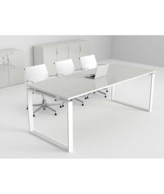 Mesa de reuniones Ofimeet Modern DL con efecto brillo para oficina