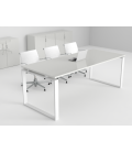Mesa de reuniones Ofimeet Modern DL con efecto brillo para oficina