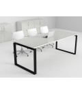 Mesa de reuniones Ofimeet Modern DL con efecto brillo para oficina