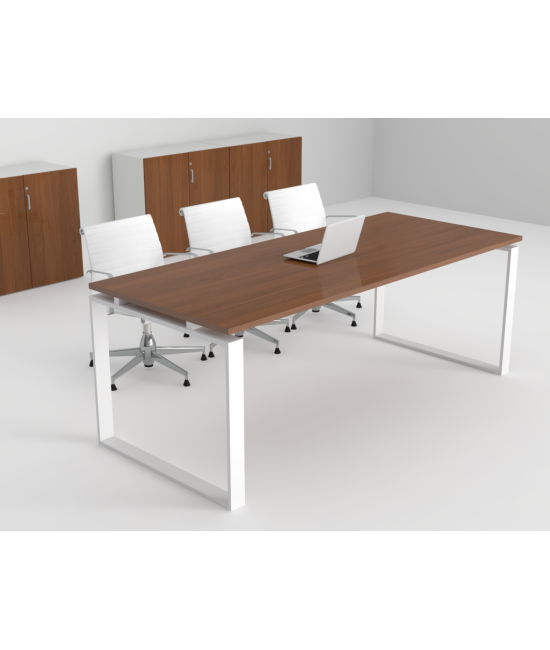 Mesa de reuniones Ofimeet Modern DL con efecto brillo para oficina