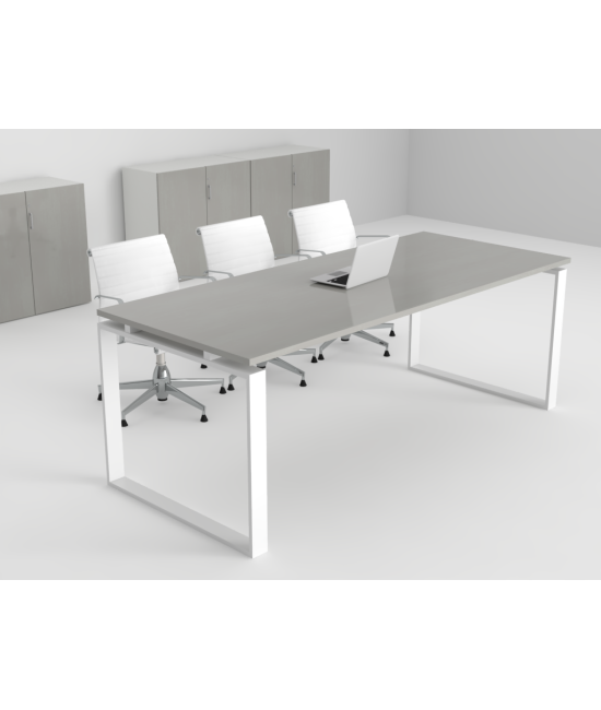 Mesa de reuniones Ofimeet Modern DL con efecto brillo para oficina