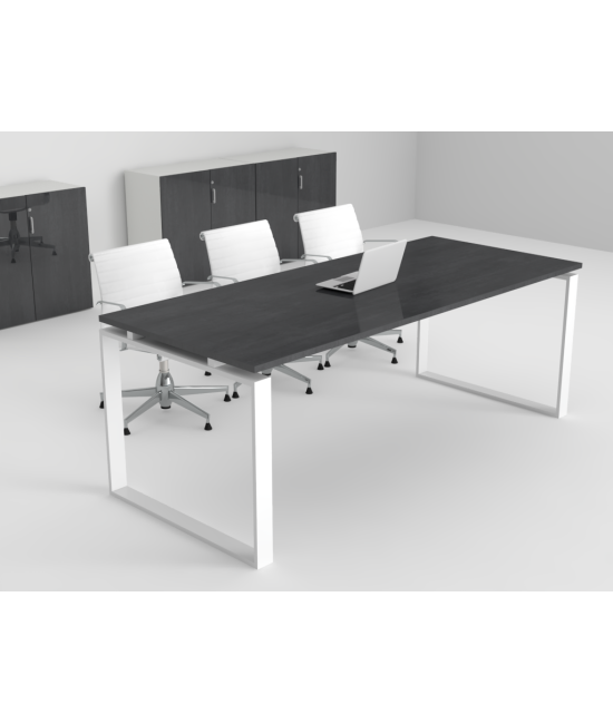 Mesa de reuniones Ofimeet Modern DL con efecto brillo para oficina