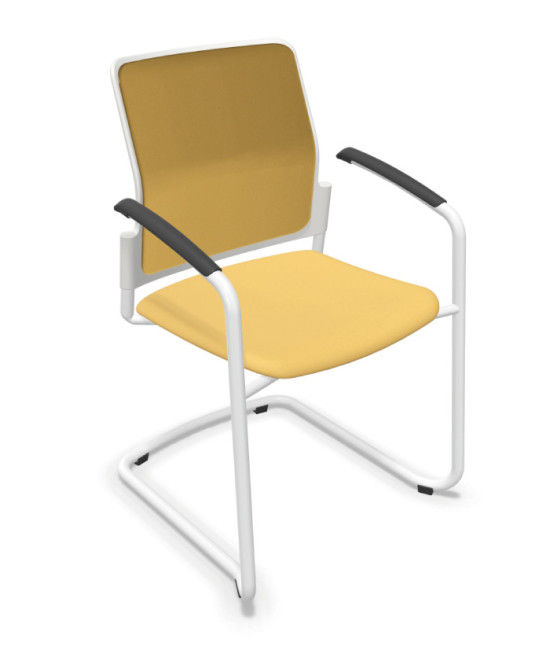 Silla, base patín blanca, URBAN PLUS 50. Mejor calidad y precio
