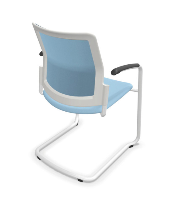 Silla, base patín blanca, URBAN PLUS 50. Mejor calidad y precio