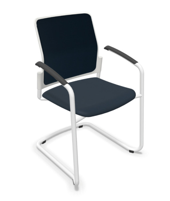 Silla, base patín blanca, URBAN PLUS 50. Mejor calidad y precio
