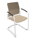 Silla, base patín blanca, URBAN PLUS 50. Mejor calidad y precio