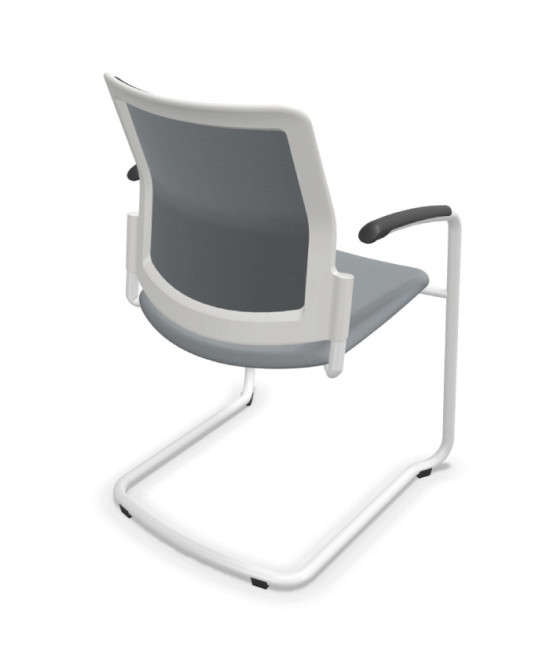 Silla, base patín blanca, URBAN PLUS 50. Mejor calidad y precio