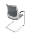 Silla, base patín blanca, URBAN PLUS 50. Mejor calidad y precio