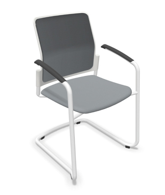 Silla, base patín blanca, URBAN PLUS 50. Mejor calidad y precio