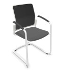 Silla, base patín blanca, URBAN PLUS 50. Mejor calidad y precio