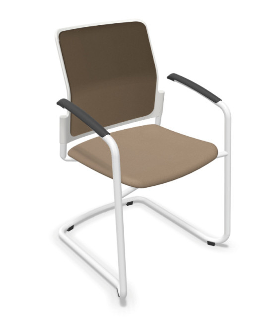 Silla, base patín blanca, URBAN PLUS 50. Mejor calidad y precio