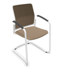 Silla, base patín blanca, URBAN PLUS 50. Mejor calidad y precio