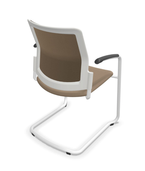 Silla, base patín blanca, URBAN PLUS 50. Mejor calidad y precio