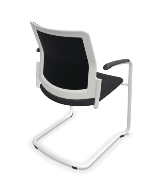 Silla, base patín blanca, URBAN PLUS 50. Mejor calidad y precio