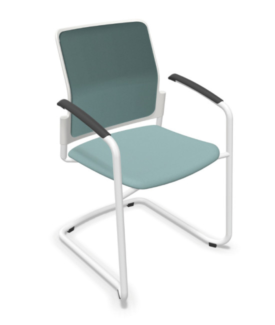 Silla, base patín blanca, URBAN PLUS 50. Mejor calidad y precio