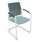 Silla, base patín blanca, URBAN PLUS 50. Mejor calidad y precio