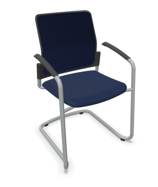 Silla, base patín gris aluminio, URBAN PLUS 50. Mejor calidad y precio