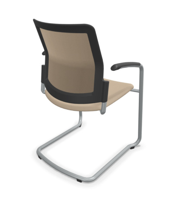 Silla, base patín gris aluminio, URBAN PLUS 50. Mejor calidad y precio