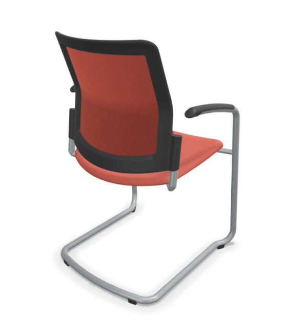 Silla, base patín gris aluminio, URBAN PLUS 50. Mejor calidad y precio