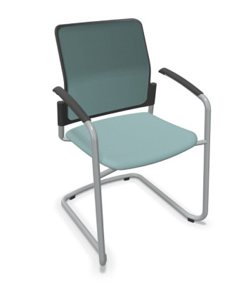 Silla, base patín gris aluminio, URBAN PLUS 50. Mejor calidad y precio 2