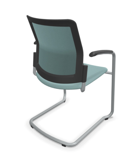 Silla, base patín gris aluminio, URBAN PLUS 50. Mejor calidad y precio