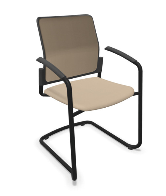 Silla, base patín negra, URBAN PLUS 50. Mejor calidad y precio