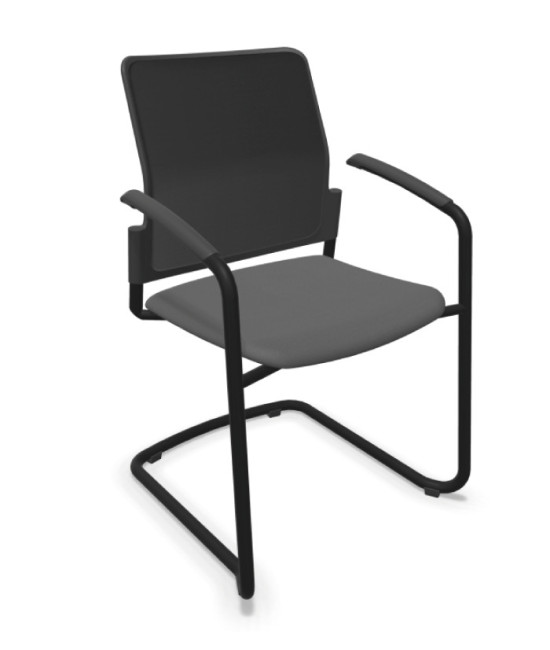 Silla, base patín negra, URBAN PLUS 50. Mejor calidad y precio