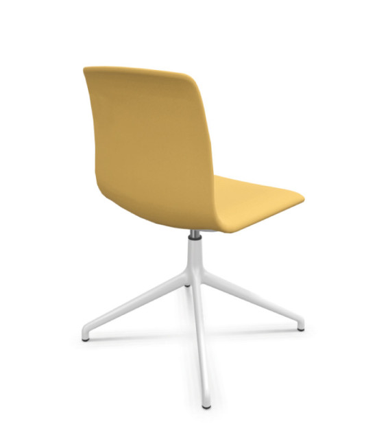Silla de oficina tapizada, NOOM 50 BLANCA. Mejor calidad
