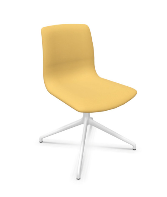 Silla de oficina tapizada, NOOM 50 BLANCA. Mejor calidad