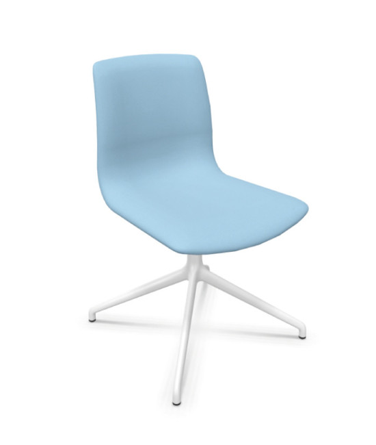 Silla de oficina tapizada, NOOM 50 BLANCA. Mejor calidad