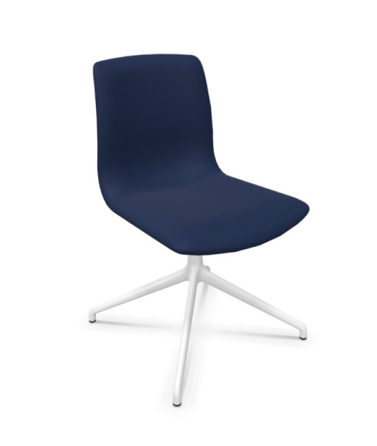 Silla de oficina tapizada, NOOM 50 BLANCA. Mejor calidad