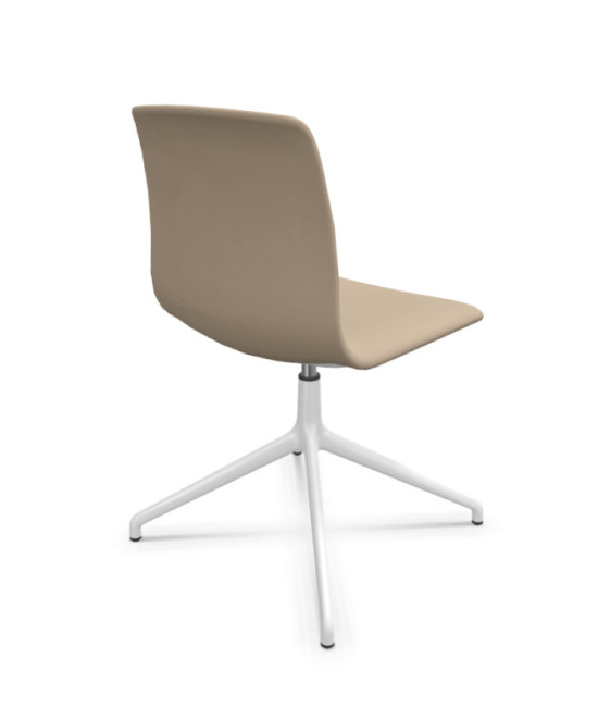 Silla de oficina tapizada, NOOM 50 BLANCA. Mejor calidad