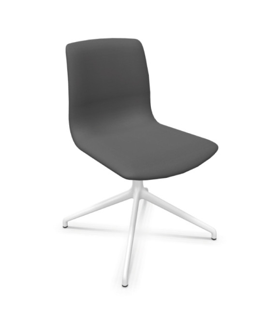 Silla de oficina tapizada, NOOM 50 BLANCA. Mejor calidad
