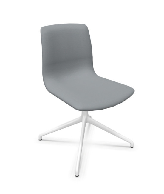 Silla de oficina tapizada, NOOM 50 BLANCA. Mejor calidad