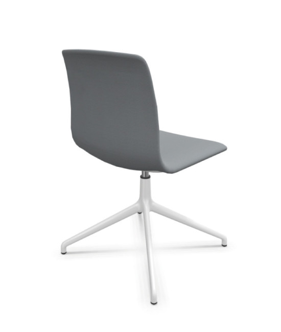 Silla de oficina tapizada, NOOM 50 BLANCA. Mejor calidad