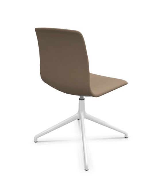 Silla de oficina tapizada, NOOM 50 BLANCA. Mejor calidad