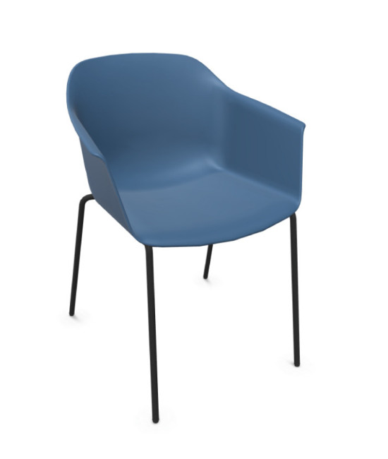 Silla de polipropileno, NOOM 60 NEGRO. Mejor calidad y precio.