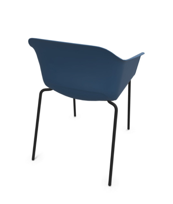 Silla de polipropileno, NOOM 60 NEGRO. Mejor calidad y precio.