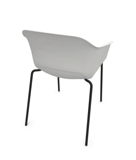 Silla de polipropileno, NOOM 60 NEGRO. Mejor calidad y precio.