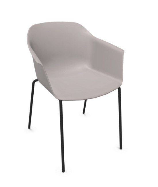 Silla de polipropileno, NOOM 60 NEGRO. Mejor calidad y precio.