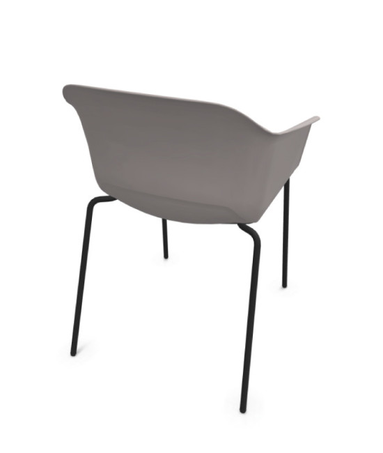 Silla de polipropileno, NOOM 60 NEGRO. Mejor calidad y precio.