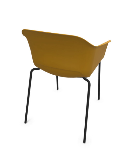 Silla de polipropileno, NOOM 60 NEGRO. Mejor calidad y precio.