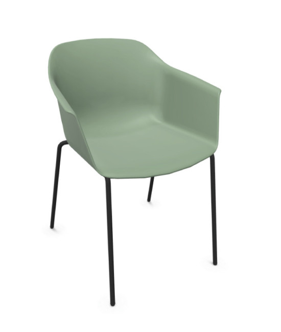 Silla de polipropileno, NOOM 60 NEGRO. Mejor calidad y precio.