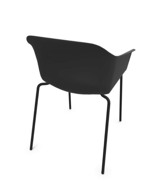 Silla de polipropileno, NOOM 60 NEGRO. Mejor calidad y precio.