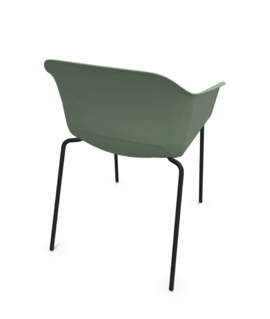 Silla de polipropileno, NOOM 60 NEGRO. Mejor calidad y precio.
